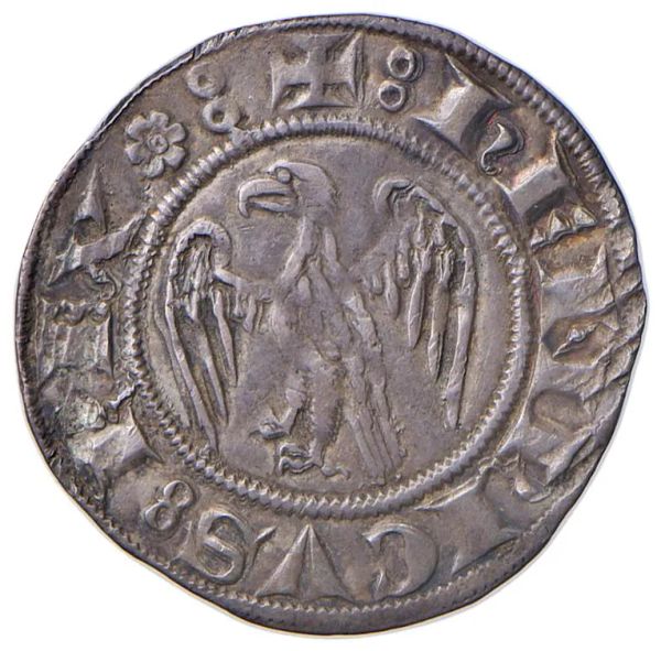 MILANO. ENRICO VII (1310-1313). MONETAZIONE CON IL TITOLO DI RE D&rsquo;ITALIA E SEMPER AUGUSTUS. GROSSO