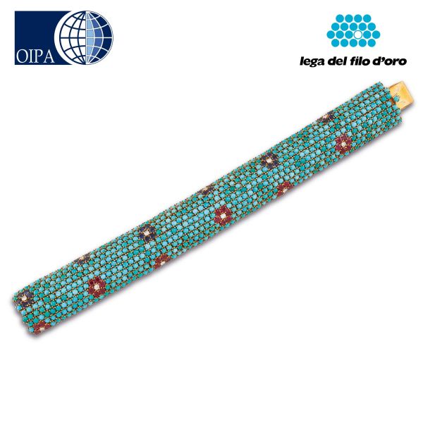 



BULGARI MULTI GEM BAND BRACELET IN 18KT YELLOW GOLD