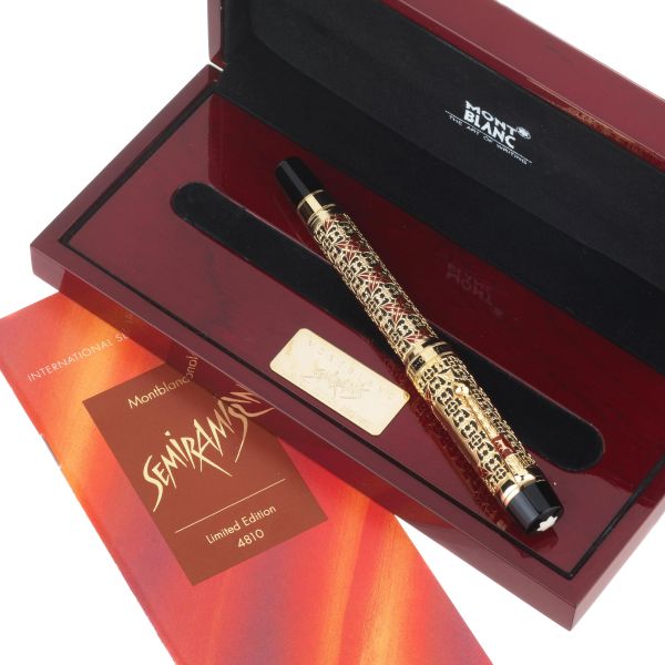      MONTBLANC "HOMMAGE A SEMIRAMIS" PENNA STILOGRAFICA SERIE PATRON OF ART EDIZIONE LIMITATA N. 2363/4810,  [..]