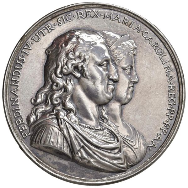 NAPOLI. FERDINANDO IV DI BORBONE (1759-1799). MEDAGLIA 1792 PER L’ABOLIZIONE DEI DAZI