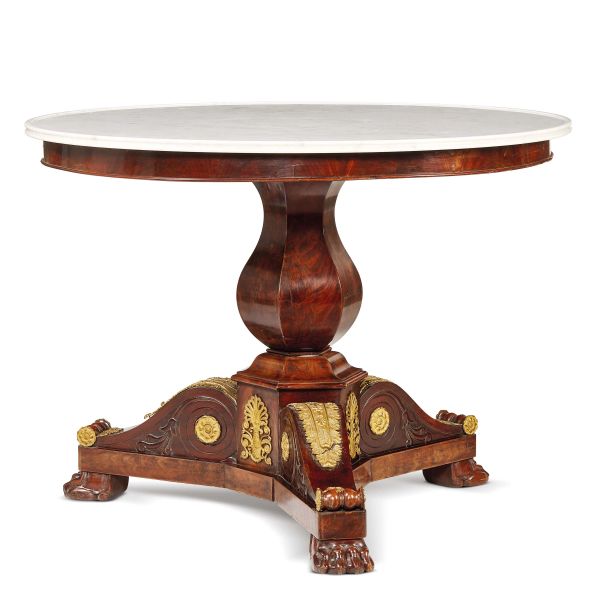 A FRENCH EMPIRE CENTRE TABLE