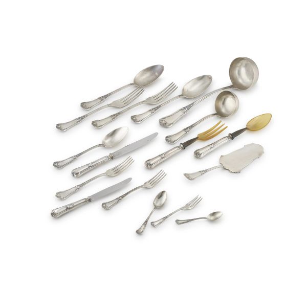 A SILVER CUTLERY SERVICE, ALESANDRIA, 20TH CENTURY, MARKS OF CESA