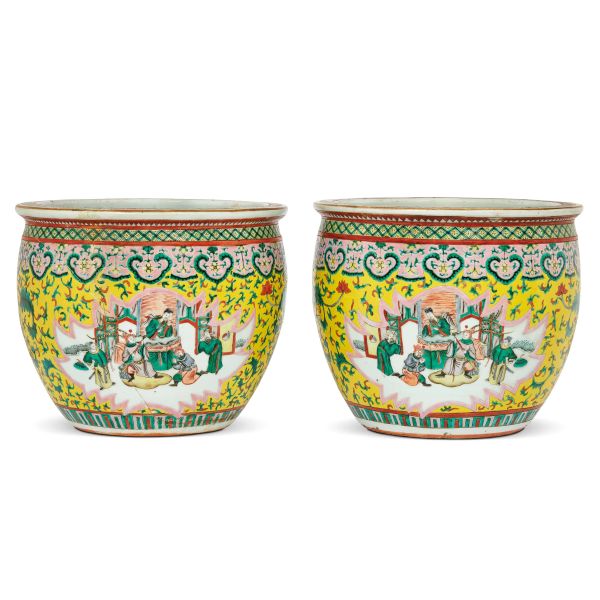 



COPPIA DI VASCHE DA PESCI, CINA, TARDA DINASTIA QING, SEC. XIX/XX