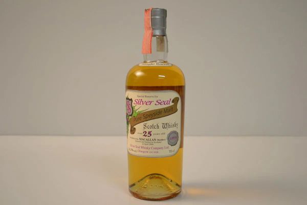 Silver Seal Macallan Special Bottling 25 Year Old Single Malt Scotch Whisky Special Reserve 1979