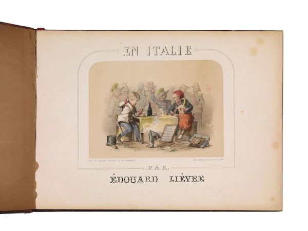 (Risorgimento - Illustrati 800) LI&Egrave;VRE &Eacute;douard. En Italie. Paris, Martinet, s.d. [c. 1860].