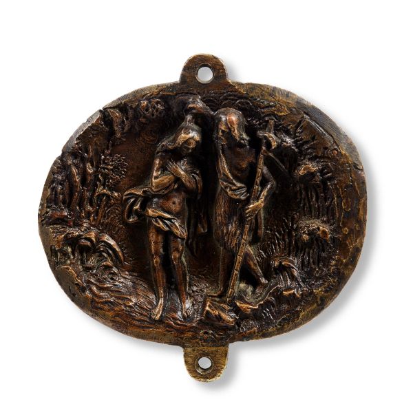 



Central Italy, 16th century, The Baptism of Christ, bronze