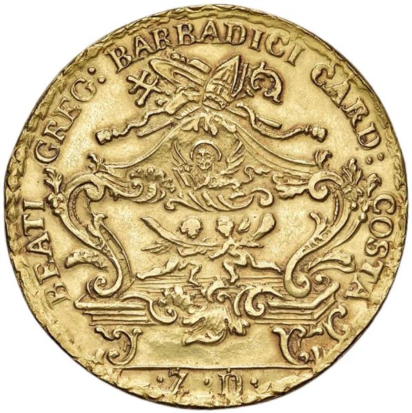 VENEZIA. FRANCESCO LOREDAN (1752-1762) OSELLA DA 4 ZECCHINI A. X 1761