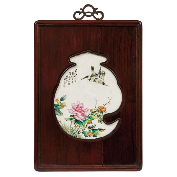 COPPIA DI PLACCHE, CINA, DINASTIA QING, SEC. XIX-XX