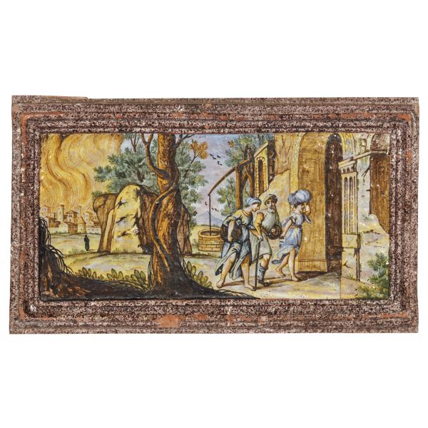 A PLAQUE, SIENA OR SAN QUIRICO D'ORCIA, BARTOLOMEO TERCHI, CIRCA 1740