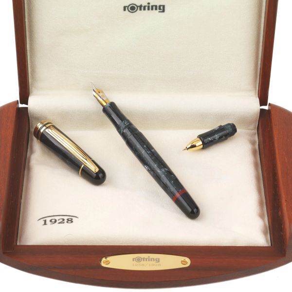 ROTRING 1928 LIMITED EDITION FOUNTAIN PEN N. 1258/1928 WITH INTERCHANGEABLE ROLLER TIP