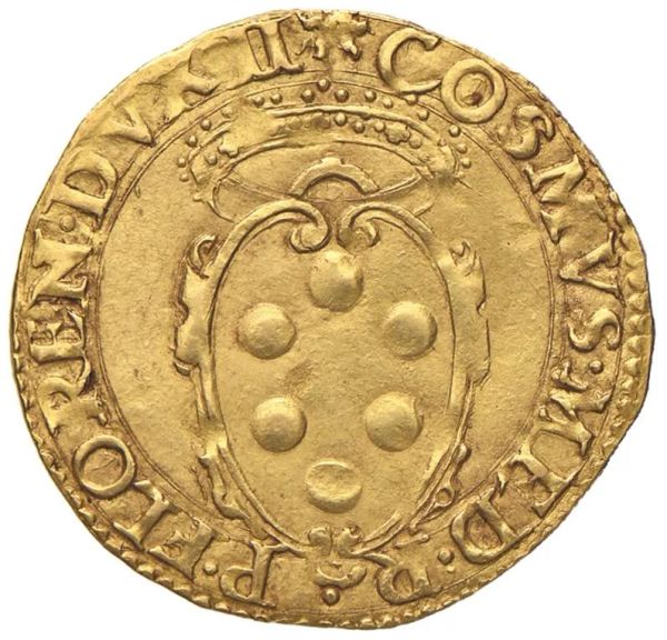 FIRENZE COSIMO I DE&rsquo; MEDICI (1537-1557) SCUDO D&rsquo;ORO DEL SOLE III serie