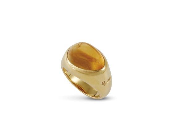 POMELLATO ANELLO IN ORO GIALLO E QUARZO