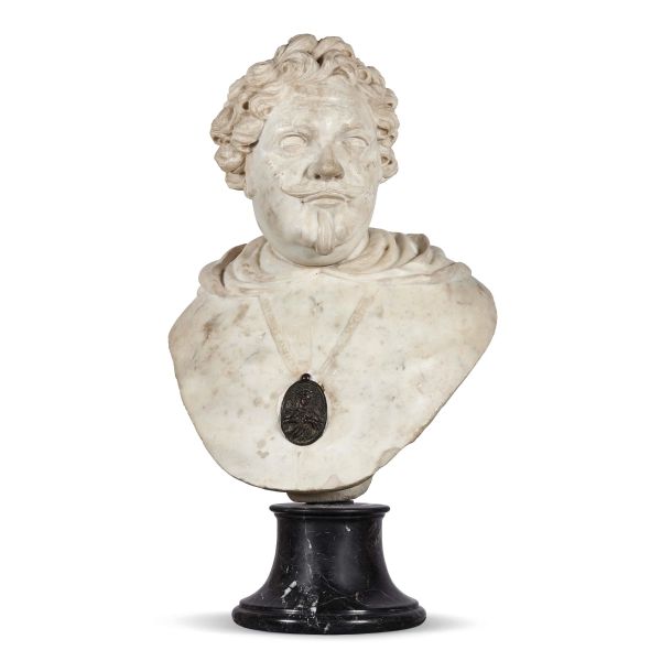 Antonio Anello, a male bust, marble 