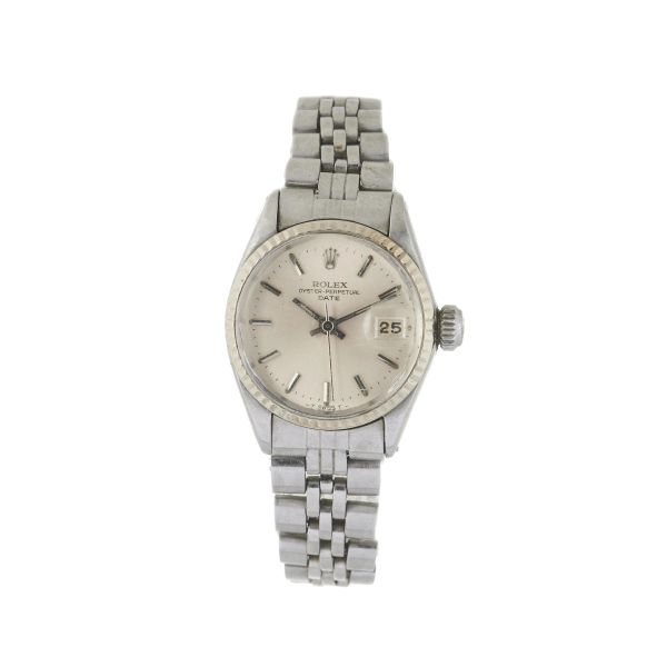 



ROLEX DATE LADY REF. 6917 N. 13821XX STAINLESS STEEL WRISTWATCH, 1966
