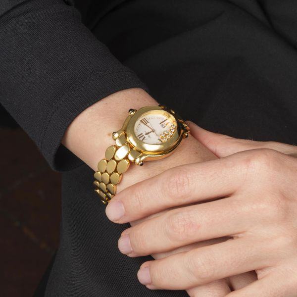 CHOPARD HAPPY SPORT REF. 27/7085-23 IN ORO GIALLO