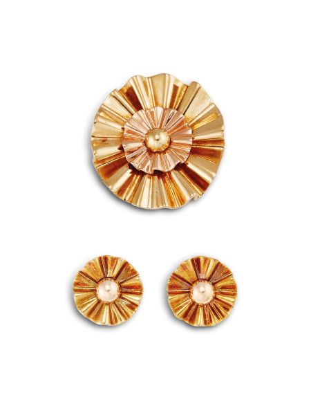 MAUBOUSSIN REFLECTION DEMI PARURE IN ORO ROSA E GIALLO 18KT