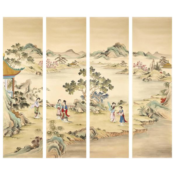 A SERIES OF FOUR PAINTINGS, CHINA, 20TH CENTURY