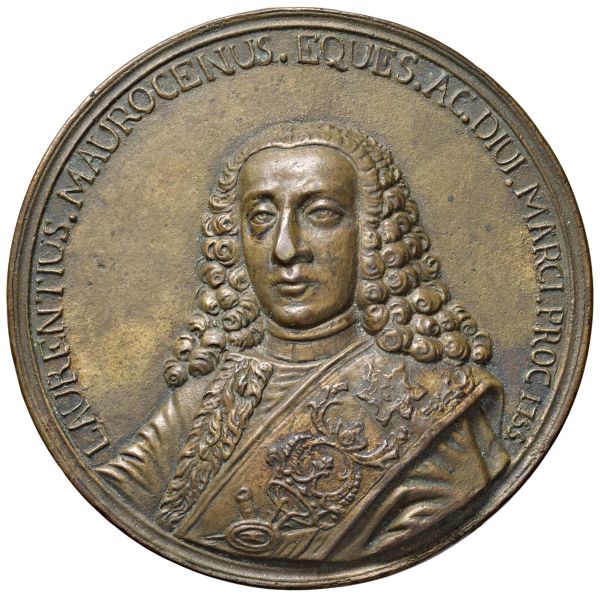 FRANCESCO II MOROSINI CHIAMATO LORENZO (1714-1793) CAVALIERE E PROCURATORE DI SAN MARCO. MEDAGLIA CELEBRATIVA FUSA A VENEZIA NEL 1755 OPUS ANINIMO