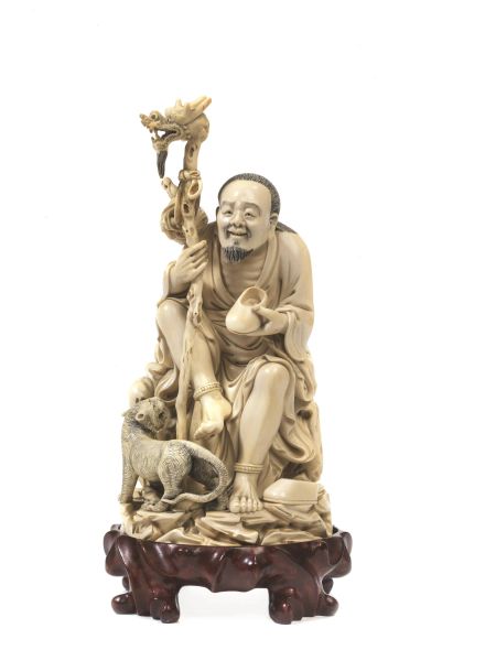 SCULTURA IN AVORIO, CINA, DINASTIA QING, SEC. XIX