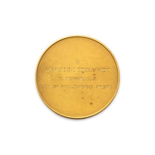 Repubblica Italiana (dal 1946) – Medaglia 1 aprile 1967 del Ministero del Bilancio e Programmazione Economica dedicata al Sen. Giovanni Pieraccini