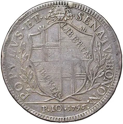GOVERNO POPOLARE (1796-1797), 10 PAOLI 1796 (POPVLVS AL D/ E ALBERELLO AL R/)