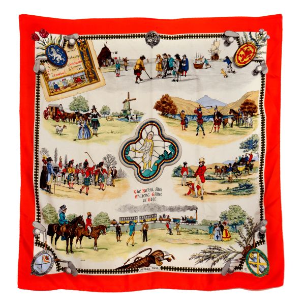 



HERMES FOULARD THE ROYAL AND ANCIENT GAME OF GOLF