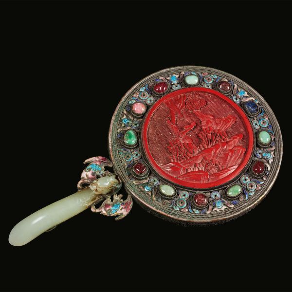 



JADE MIRROR, CHINA, QING DYNASTY, 19TH CENTURY