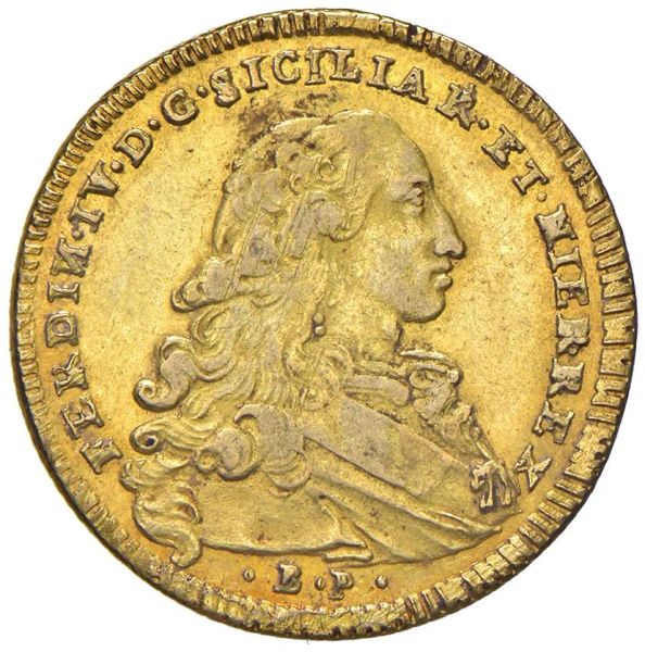      NAPOLI. REGNO DELLE DUE SICILIE. FERDINANDO IV DI BORBONE (1759-1816) 6 DUCATI 1771 