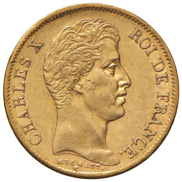      FRANCIA CARLO X (1824-1830) 40 FRANCHI 1830 A 