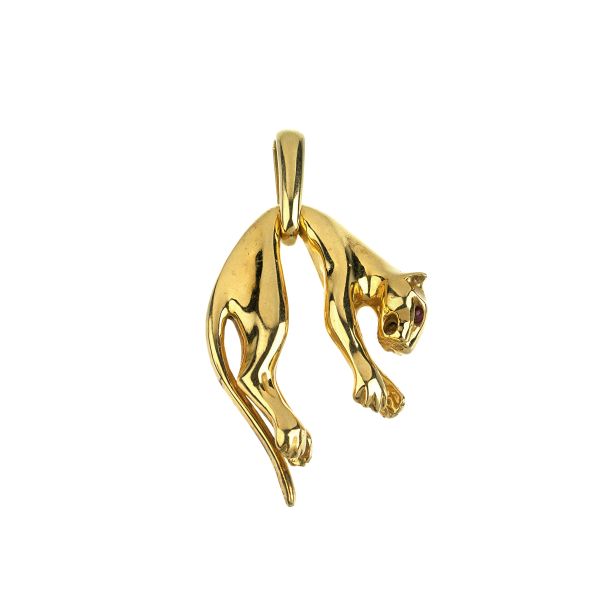 



PANTHER PENDANT IN 18KT YELLOW GOLD