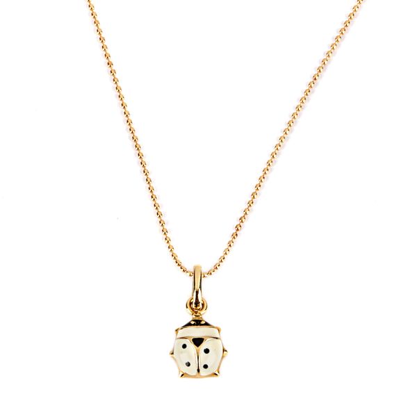 



NECKLACE WITH LADYBIRD-SHAPED PENDANT IN 18KT YELLOW GOLD