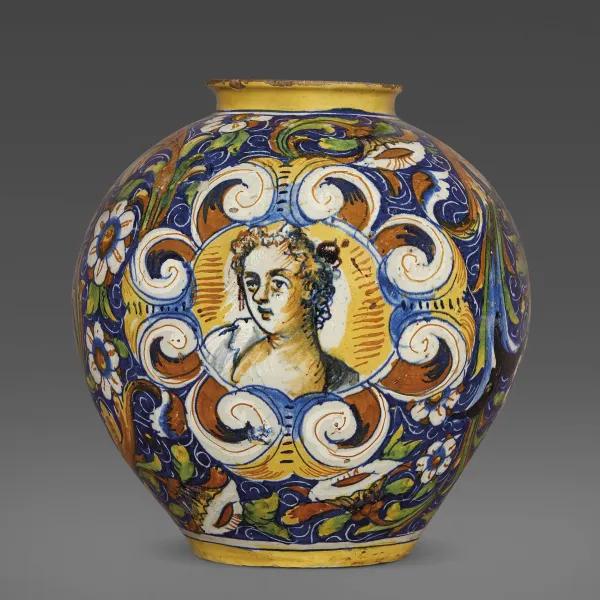 A BOULBOUS JAR, VENICE, MASTRO DOMENICO AND COWORKERS, CIRCA 1570