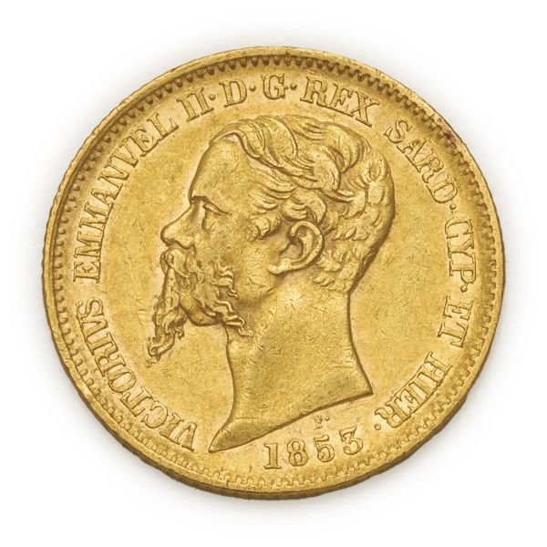 



Vittorio Emanuele II (1848-1861) &ndash; 20 Lire 1853 &ndash; Zecca: Genova