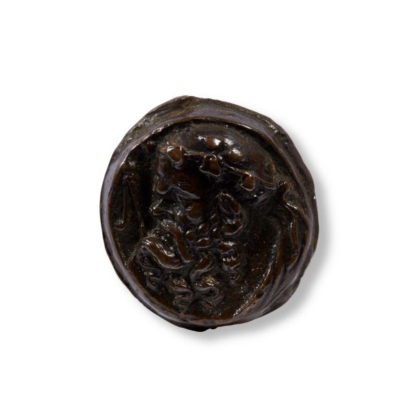 



Central Italy, 16th century, Profile of Silenus, bronze
