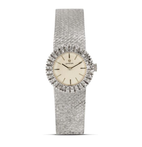 OMEGA LADY'S WATCH IN WHITE GOLD