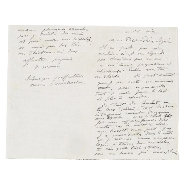 Lebasque, Henri. Lettera autografa firmata