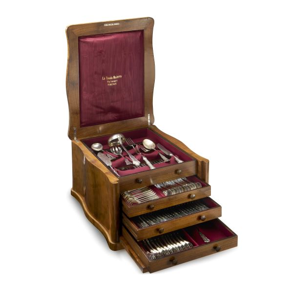 SERVITO DI POSATE, BOLOGNA, PRIMA MET&Agrave; SECOLO XX, ARGENTERIA CLEMENTI