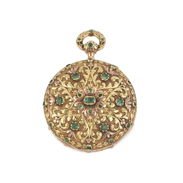 



YELLOW GOLD REPEATER POCKET WATCH WITH EMERALDS