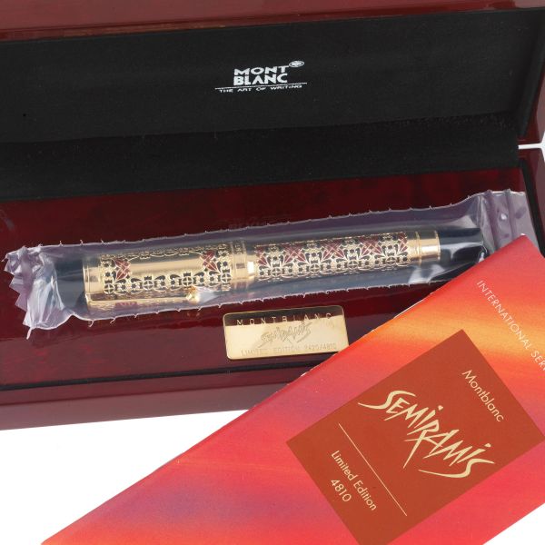 MONTBLANC "HOMMAGE A SEMIRAMIS" PATRON OF ART LIMITED EDITION N. 3420/4810 FOUNTAIN PEN, 19 [..]