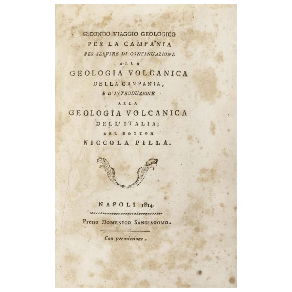 Prima edizione che precede la celebre Geologia volcanica stampata nel 1823