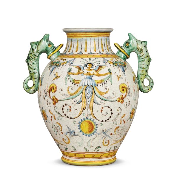 VASO BIANSATO, MONTELUPO, SECONDA METÀ SECOLO XVII