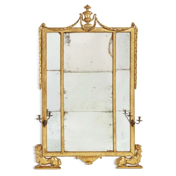 A TUSCAN MIRROR, LATE 18TH CENTURY