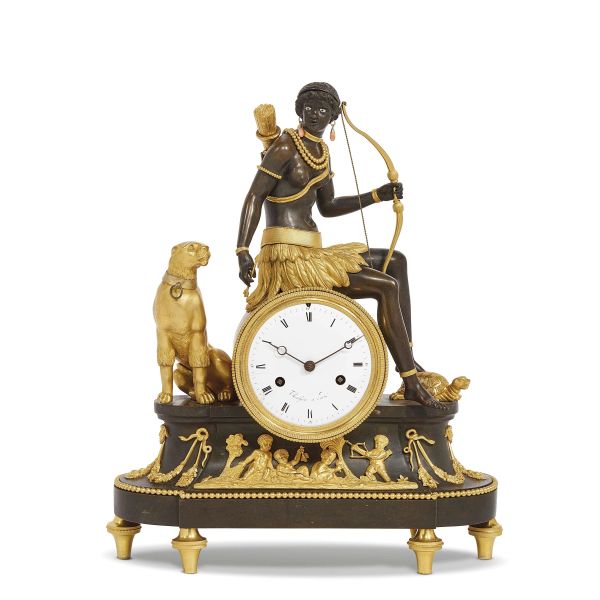 A FRENCH MANTEL CLOCK, DEVERBERIE &amp; CIE., PARIS, 1800-1810