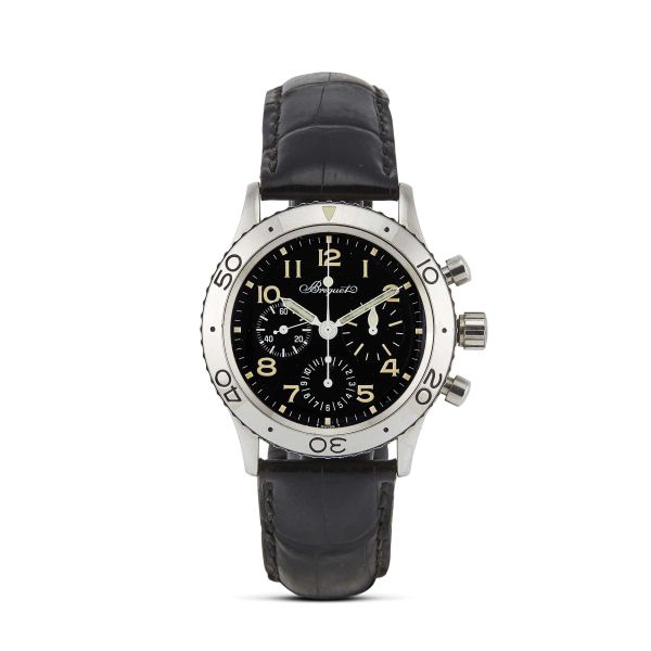 BREGUET TYPE XX FLY-BACK AERONAVALE REF. ST3800 STAINLESS STEEL CHRONOGRAPH, 1998