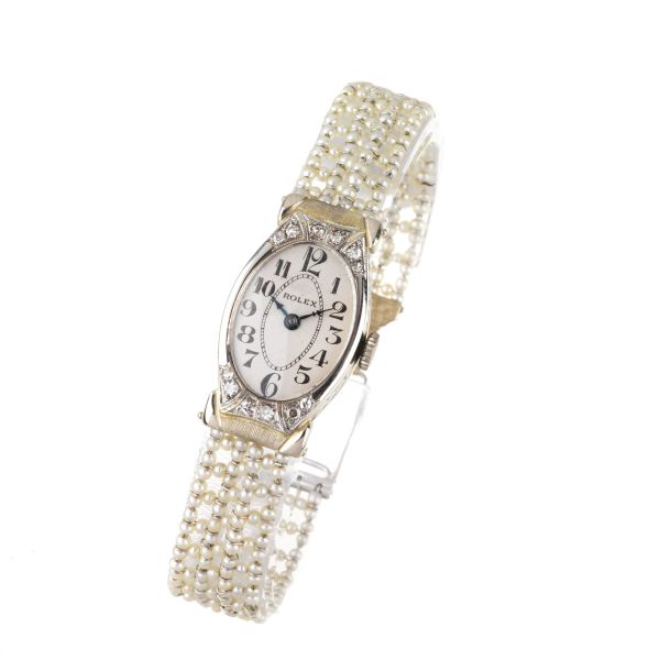 ROLEX LADY COCKTAIL WATCH IN 18KT WHITE GOLD