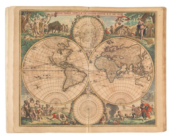 (Atlante)   WIT, Frederick de (1630-1706).   [Composite Atlas]  . Amstelodami, Fredericum de Wit, (16 [..]
