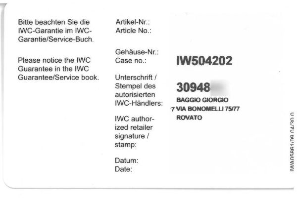 IWC PORTOGHESE TOURBILLON MYSTERE REF. IW504202 N. 1XX/250
