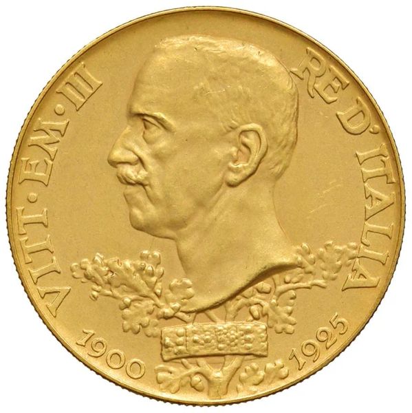      SAVOIA. VITTORIO EMANUELE III (1900-1943) 100 LIRE VETTA D&rsquo;ITALIA 1925 