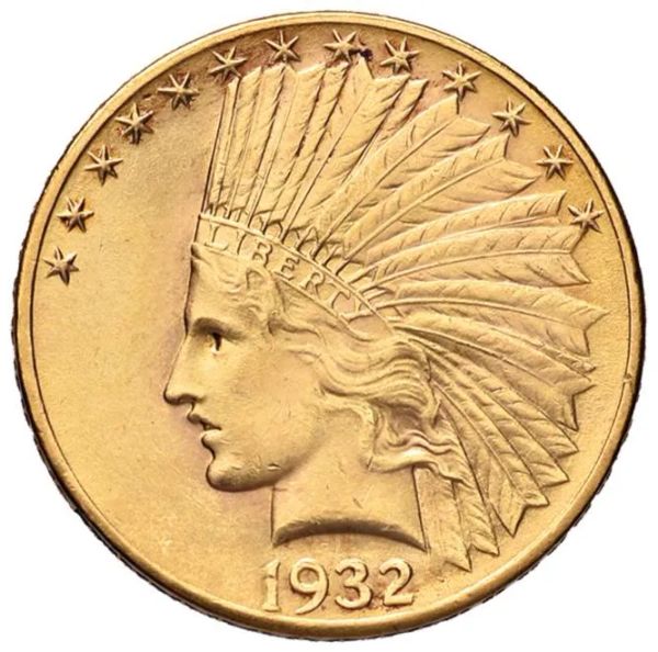 STATI UNITI, 10 DOLLARI 1932 &ldquo;INDIAN HEAD&rdquo;