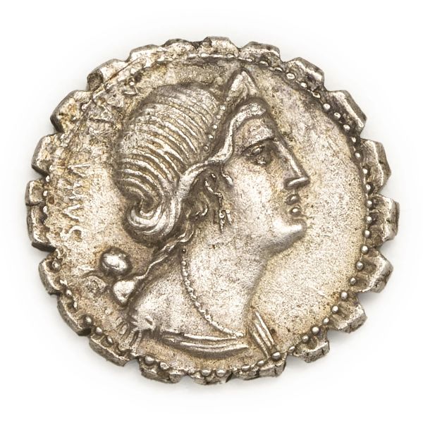 



Egnatia - Denario serrato Cn. Egnatius Cn.f. Cn.n. Maxsumus (75 a.C.) - Zecca: Roma